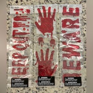Halloween Bloody Window Gel Clings